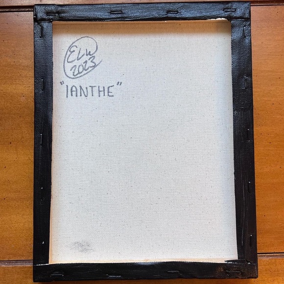 “Ianthe” 8x10” Abstract Canvas Painting - Picture 3 of 3